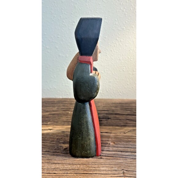 Benedito José Dos Santos Brazil Wood Block Carved Religious Figurine - Picture 5 of 11